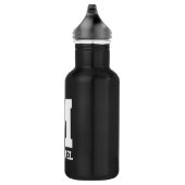 Personalisierte Monogramm-Sportflasche Edelstahlflasche (Rechts)