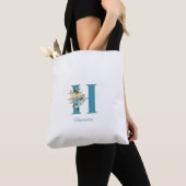 Personalisierte Monogramm-Tasche Blumen Initial-Ta Tasche (Von Nahem)