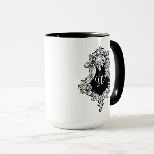 Personalisierte Monogramm Tasse (VorderseiteRechts)