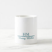 Personalisierte Monogramm-Tasse - Benutzerdefinier Kaffeetasse (Mittel)