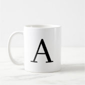 Personalisierte Monogramm-Tasse - Briefkaffee m Kaffeetasse (Links)