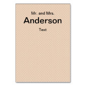 Personalisierte Monogramm Text Aquarell Blume Flor Tischnummer (Rückseite)