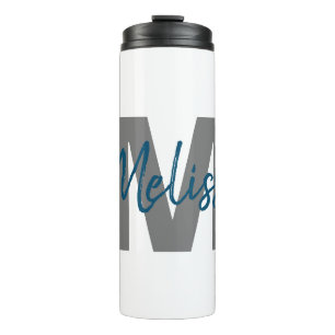 Personalisierte Monogramm Thermosbecher