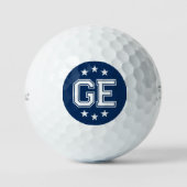Personalisierte Monogramm Titleist Pro V1 Golfball (Vorderseite)