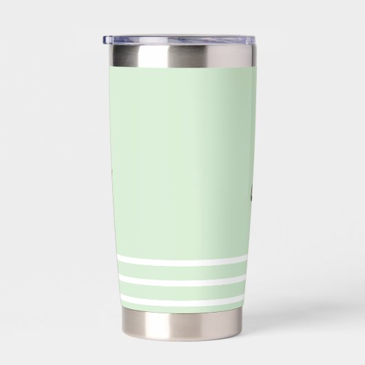 Personalisierte Monogramm und Name der Farbe Thermobecher (Rechts)