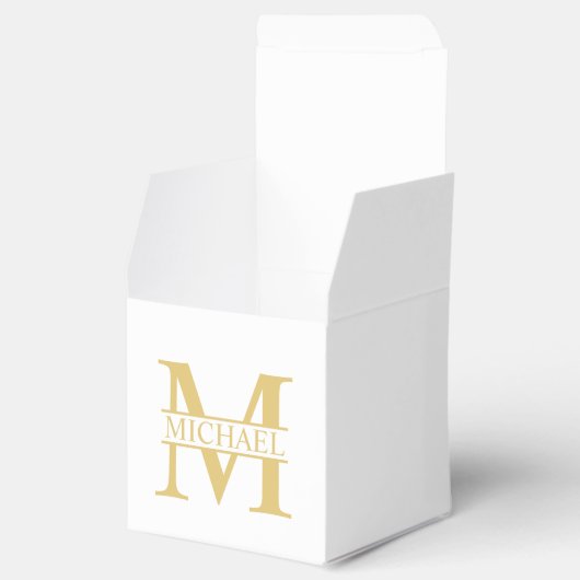 Personalisierte Monogramm und Name Geschenkschachtel (Geöffnet)