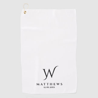 Personalisierte Monogramm und Name Go Golfhandtuch