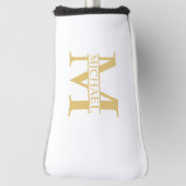 Personalisierte Monogramm und Name Golf Headcover (Rotieren 90)