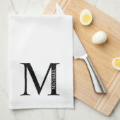 Personalisierte Monogramm und Name Handtuch (Viertel Falte)