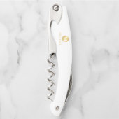 Personalisierte Monogramm und Name Kellnermesser (Vorderseite)