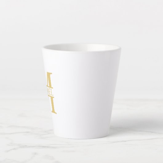 Personalisierte Monogramm und Name Milchtasse (Vorderseite)
