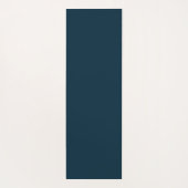 Personalisierte Monogramm und Name Schwarz und Gol Yogamatte (Rückseite)