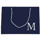 Personalisierte Monogramm- und Namens-Geschenktasc Große Geschenktüte (Vorderseite)