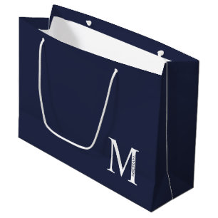 Personalisierte Monogramm- und Namens-Geschenktasc Große Geschenktüte