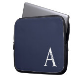 Personalisierte Monogramm- und Namens-Laptop-Hülle Laptopschutzhülle (Vorderseite Links)