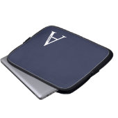 Personalisierte Monogramm- und Namens-Laptop-Hülle Laptopschutzhülle (Vorne Knopf)