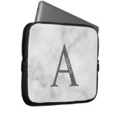 Personalisierte Monogramm- und Namens-Laptoptasche Laptopschutzhülle (Vorne Rechts)