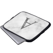 Personalisierte Monogramm- und Namens-Laptoptasche Laptopschutzhülle (Vorne Knopf)