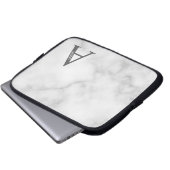 Personalisierte Monogramm- und Namens-Laptoptasche Laptopschutzhülle (Vorne Knopf)