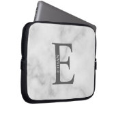 Personalisierte Monogramm- und Namens-Laptoptasche Laptopschutzhülle (Vorne Rechts)