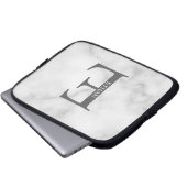 Personalisierte Monogramm- und Namens-Laptoptasche Laptopschutzhülle (Vorne Knopf)