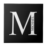 Personalisierte Monogramm und Namensdatei Fliese<br><div class="desc">Personalisiert Monogram und Name Design zeichnen sich durch personalisierte Monogramme und Namen im klassischen Serif-Schriftart-Stil aus.</div>