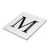 Personalisierte Monogramm und Namensdatei Fliese (Seite)