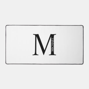 Personalisierte Monogramm- und Namensmauspad Schreibtischunterlage