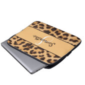 Personalisierte Monogramm- und Namensschilder druc Laptopschutzhülle (Vorne Knopf)