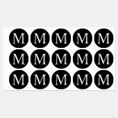 Personalisierte Monogramm- und Namensschilder Etiketten (Blatt)