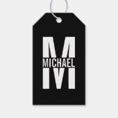 Personalisierte Monogramm- und Namensschilder Geschenkanhänger (Vorderseite)