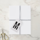 Personalisierte Monogramm- und Namensschilder Geschenkanhänger (Mit Garn)