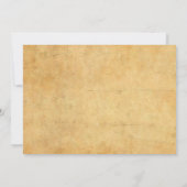 Personalisierte Monogramm-Vorlage Mitteilungskarte (Rückseite)