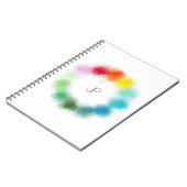 Personalisierte monogramm-Vorlage Notizblock (Linke Seite)