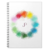 Personalisierte monogramm-Vorlage Notizblock (Vorderseite)