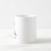 Personalisierte Monogramm Weihnachtsschokolade Kaffeetasse (Mittel)