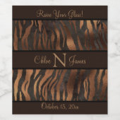 Personalisierte Monogramm Weinetikett (Einzelnes Label)