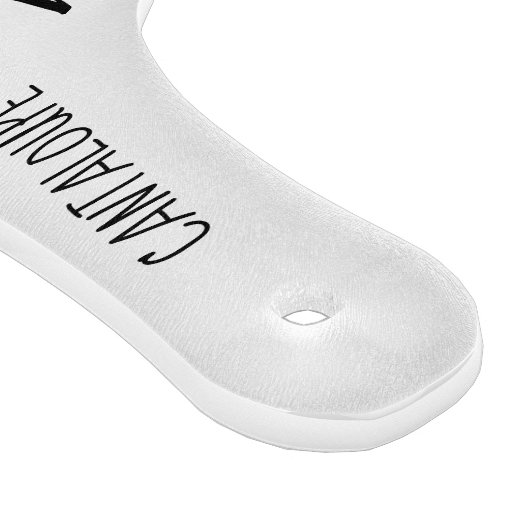 Personalisierte Monogramm-Zeichen schwarze Worte Schneidebrett (Ecke)