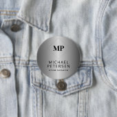 Personalisierte Monogrammanfangsbuchstaben und Nam Button (Beispiel)