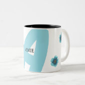 personalisierte Monogrammatikalische Initialen, Na Zweifarbige Tasse (VorderseiteRechts)