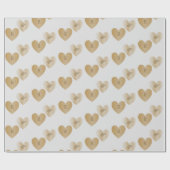 Personalisierte Monogramme, das Doppelte der golde Geschenkpapier (Flach)