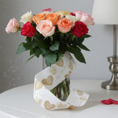 Personalisierte Monogramme, das Doppelte der golde Ripsband