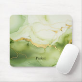 Personalisierte Monogramme für moderne Sage Green  Mousepad (Mit Mouse)
