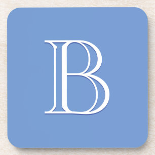 Personalisierte monogrammierte Anfangsbuchstaben B Getränkeuntersetzer
