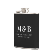 Personalisierte monogrammierte Anfangsbuchstaben H Flachmann (Links)