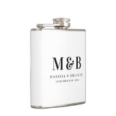 Personalisierte monogrammierte Anfangsbuchstaben H Flachmann (Rechts)