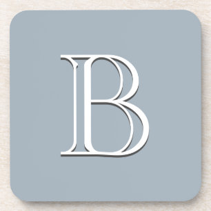 Personalisierte monogrammierte Anfangsbuchstaben S Getränkeuntersetzer