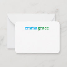 Personalisierte monogrammierte Briefkarte