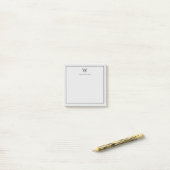 Personalisierte Monogrammnotizen Post-it Klebezettel (Auf Schreibtisch)