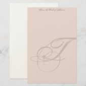 Personalisierte Monogrammstationierung Briefpapier (Vorne/Hinten)